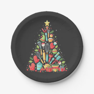 Weihnachtsbaum Backen Koch Cook Xmas Pappteller