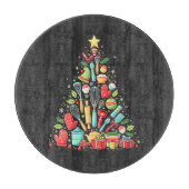 Weihnachtsbaum Backen Koch Cook Xmas Schneidebrett (Vorderseite)