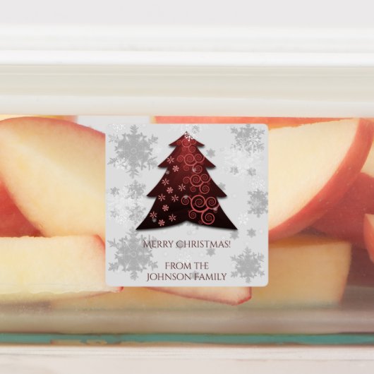 Weihnachtsbaum-Backlabel Etiketten (Befestigt)