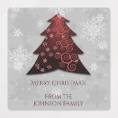 Weihnachtsbaum-Backlabel Etiketten (Design 2)