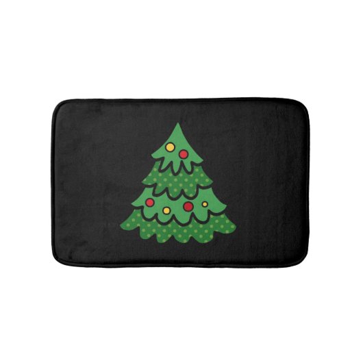 Weihnachtsbaum Badematte (Vorderseite)