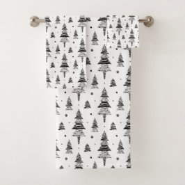 Weihnachtsbaum badhandtuch set