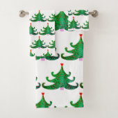 Weihnachtsbaum Badhandtuch Set (Insitu)