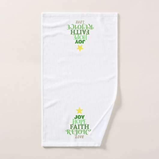 Weihnachtsbaum Badhandtuch Set (Handtuch)