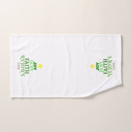 Weihnachtsbaum Badhandtuch Set (Handtuch)