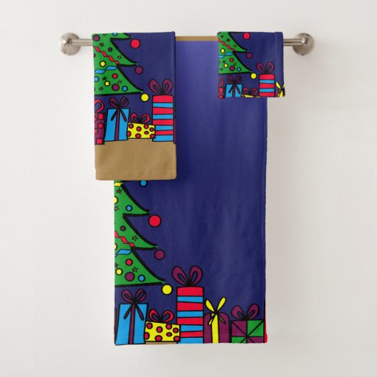 Weihnachtsbaum Badhandtuch Set (Insitu)