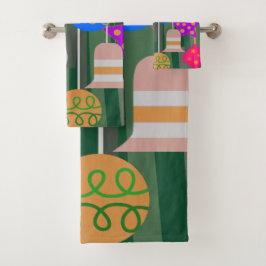 Weihnachtsbaum Badhandtuch Set