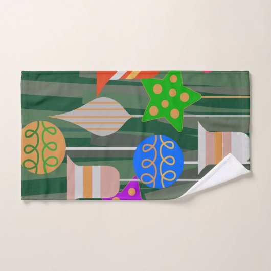 Weihnachtsbaum Badhandtuch Set (Handtuch)