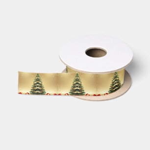 Weihnachtsbaum Bänder Feiertags Satinband