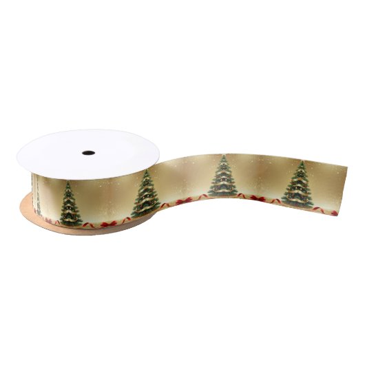 Weihnachtsbaum Bänder Feiertags Satinband (Spule)