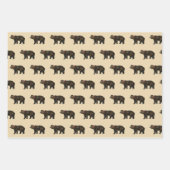 Weihnachtsbaum, Bär und Kiefernbaum Geschenkpapier Set (Vorderseite 3)