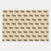 Weihnachtsbaum, Bär und Kiefernbaum Geschenkpapier Set (Vorderseite)