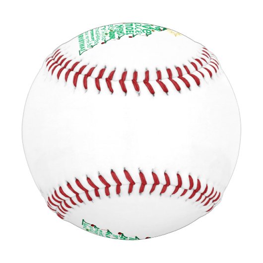 Weihnachtsbaum Baseball (Rückseite)