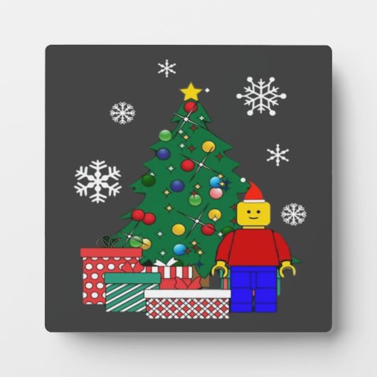 Weihnachtsbaum Baseball Fotoplatte (Vorderseite)