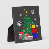 Weihnachtsbaum Baseball Fotoplatte (Vorderseite)