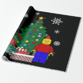 Weihnachtsbaum Baseball Geschenkpapier (Ungerollt)