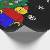 Weihnachtsbaum Baseball Geschenkpapier (Ecke)