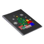Weihnachtsbaum Baseball Notizblock (Rechte Seite)