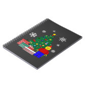 Weihnachtsbaum Baseball Notizblock (Linke Seite)