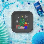 Weihnachtsbaum Baseball Pappteller (Party)