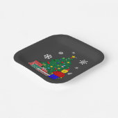 Weihnachtsbaum Baseball Pappteller (Gewinkelt)