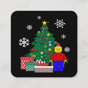 Weihnachtsbaum Baseball Quadratische Visitenkarte