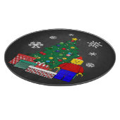 Weihnachtsbaum Baseball Schneidebrett (Ecke)