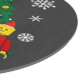 Weihnachtsbaum Baseball Schneidebrett (Ecke)