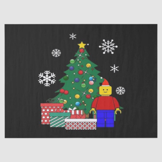 Weihnachtsbaum Baseball Seidenpapier (Vorderseite)