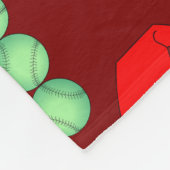 Weihnachtsbaum Baseball-Weihnachtsmannmützen Fleecedecke (Ecke)