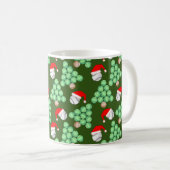 Weihnachtsbaum Baseball-Weihnachtsmannmützen Kaffeetasse (VorderseiteRechts)