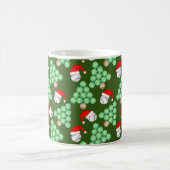 Weihnachtsbaum Baseball-Weihnachtsmannmützen Kaffeetasse (Mittel)