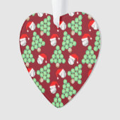 Weihnachtsbaum Baseball-Weihnachtsmannmützen Ornament (Vorderseite)