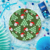 Weihnachtsbaum Baseball-Weihnachtsmannmützen Pappteller (Party)