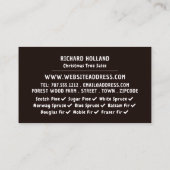 Weihnachtsbaum Bauble, Verkauf von Weihnachtsbaume Visitenkarte (Rückseite)