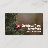 Weihnachtsbaum Bauble, Verkauf von Weihnachtsbaume Visitenkarte (Vorderseite)