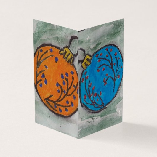 Weihnachtsbaum Bauble Weihnachtskarte (Vorderseite)