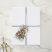 Weihnachtsbaum, Baubles Geschenk Tag Geschenkanhänger (Mit Garn)