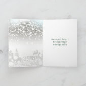 Weihnachtsbaum Baubles Polnisch Feiertagskarte (Innenseite)