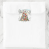 Weihnachtsbaum, Baubles Rectangle Stickers (Tasche)