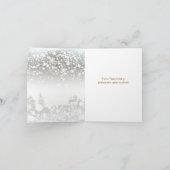 Weihnachtsbaum, Baubles Spanisch Feiertagskarte (Innenseite)