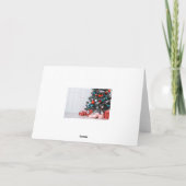 Weihnachtsbaum Baubles Weihnachtskarte Feiertagskarte (Rückseite)