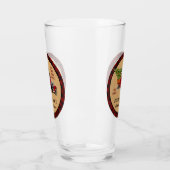 Weihnachtsbaum-Bauernhof-Vintager LKW-rotes Glas (Links)