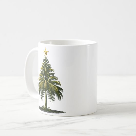 Weihnachtsbaum, Beach Aloha Weihnachten Kaffeetasse (Vorderseite Links)