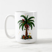 Weihnachtsbaum, Beach Aloha Weihnachten Kaffeetasse (Links)