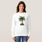 Weihnachtsbaum, Beach Aloha Weihnachten Sweatshirt (Vorne ganz)