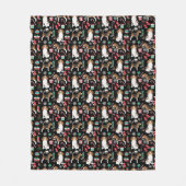 Weihnachtsbaum-Beagle Fleecedecke (Vorderseite)