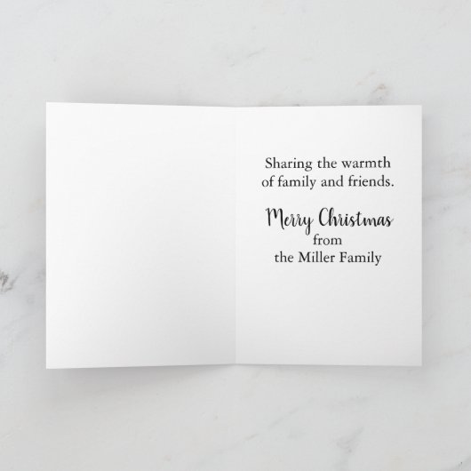 Weihnachtsbaum Beige Rustikale individuell anpassb Karte (Innenseite)