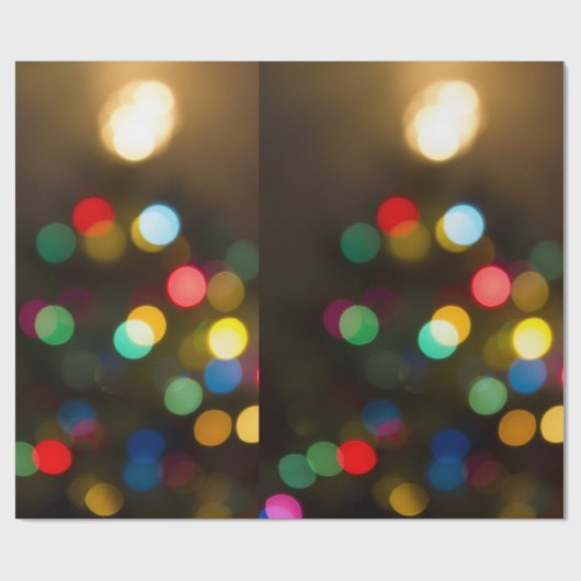 Weihnachtsbaum beleuchtet geschenkpapier (Flach)