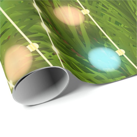 Weihnachtsbaum beleuchtet Packpapier (Rolleneckpunkt)